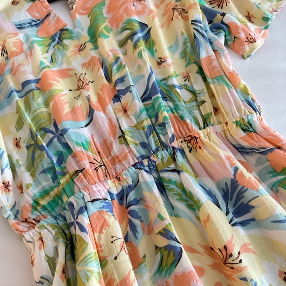 🩵🏝️Billabong Floral ☀️Jet Set Midi Dress - Picture 7 of 13